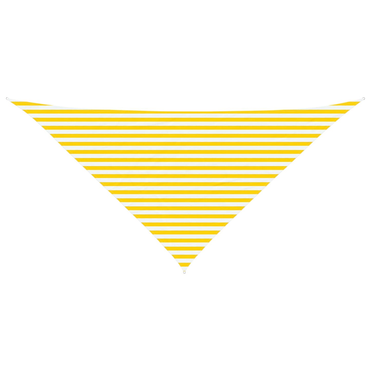 Sun Shade Sail Yellow and White 4 x 4 x 5.8 m