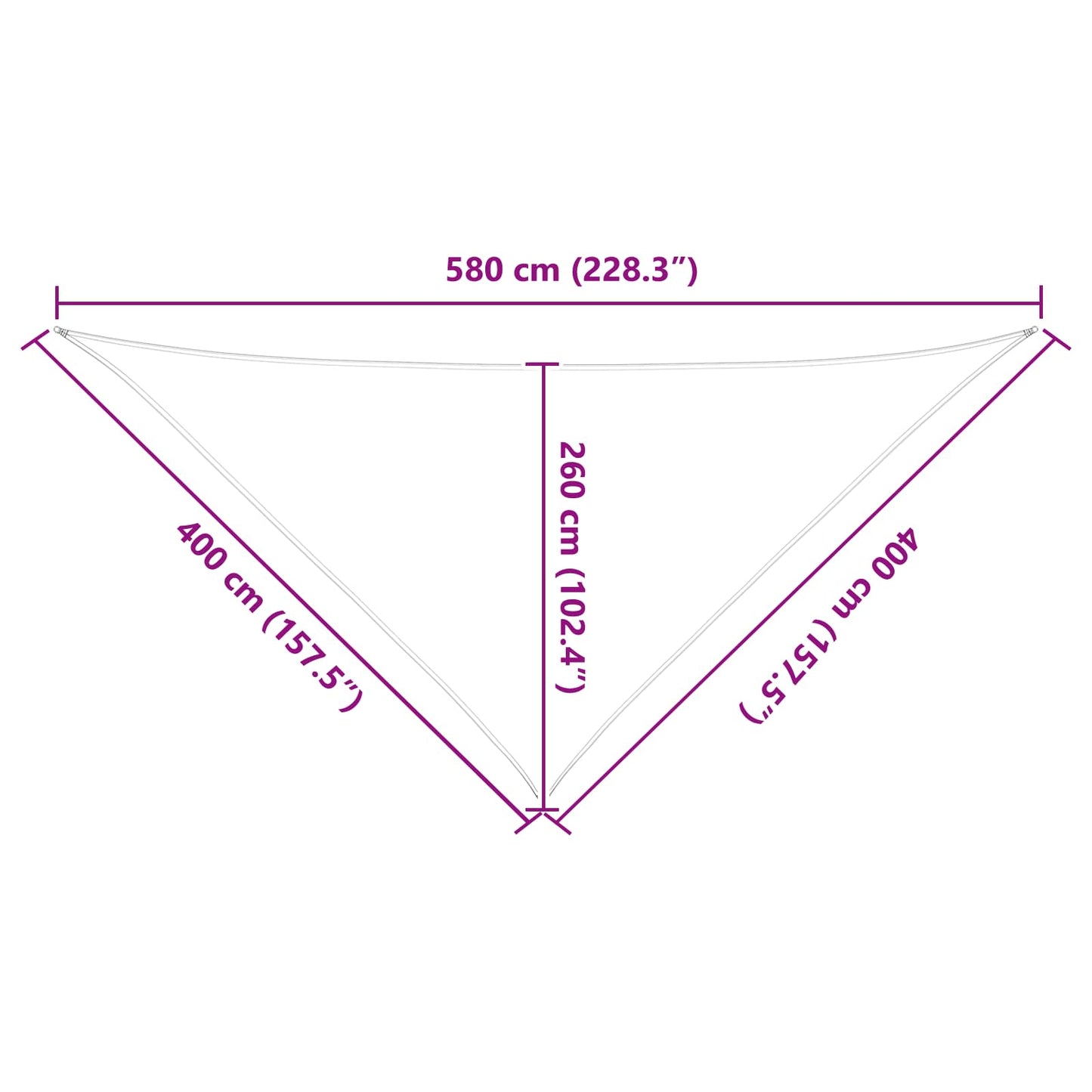 Sun Shade Sail Yellow and White 4 x 4 x 5.8 m
