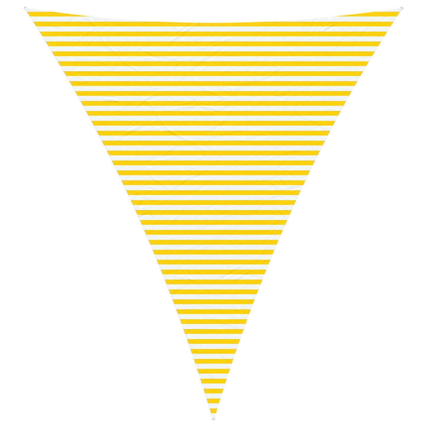 Sun Shade Sail Yellow and White 5 x 6 x 6 m