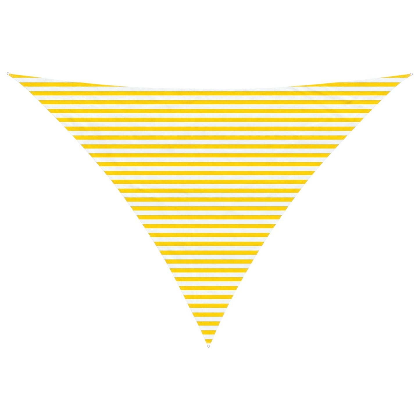 Sun Shade Sail Yellow and White 5 x 5 x 6 m