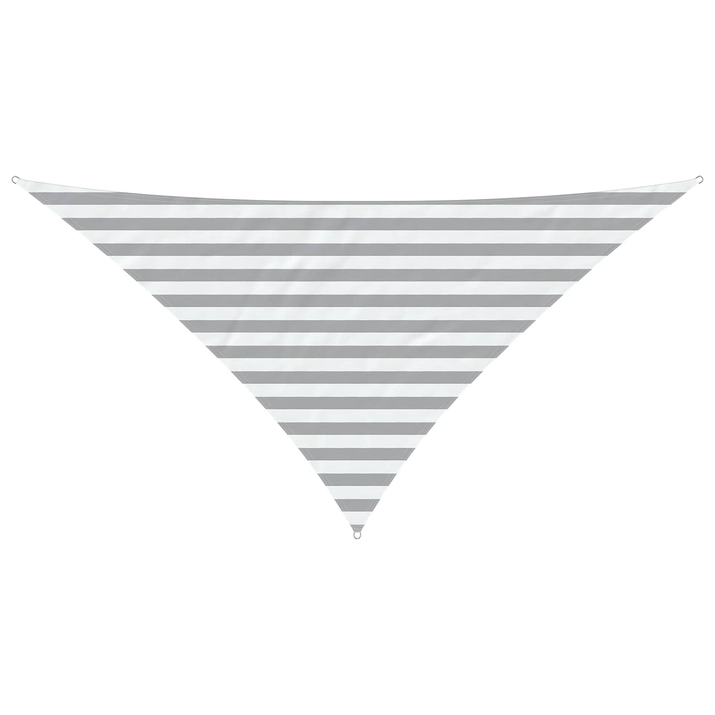 Sun Shade Sail Light Grey and White 2.5 x 2.5 x 3.5 m