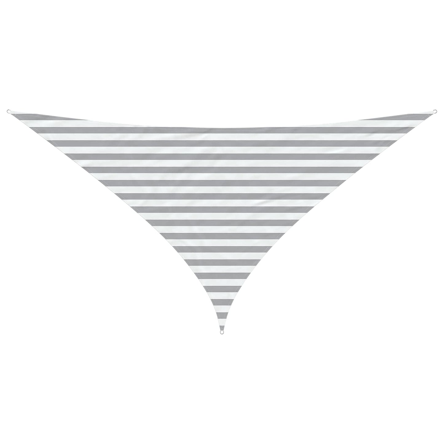 Sun Shade Sail Light Grey and White 3 x 3 x 4.24 m