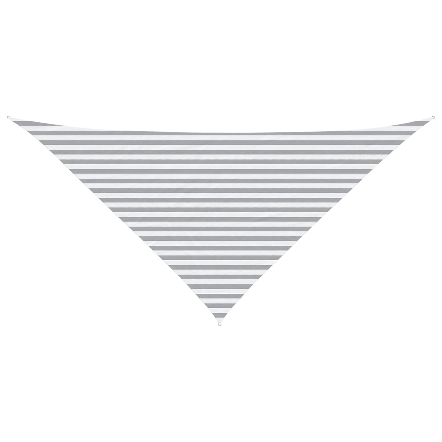 Sun Shade Sail Light Grey and White 4 x 4 x 5.8 m
