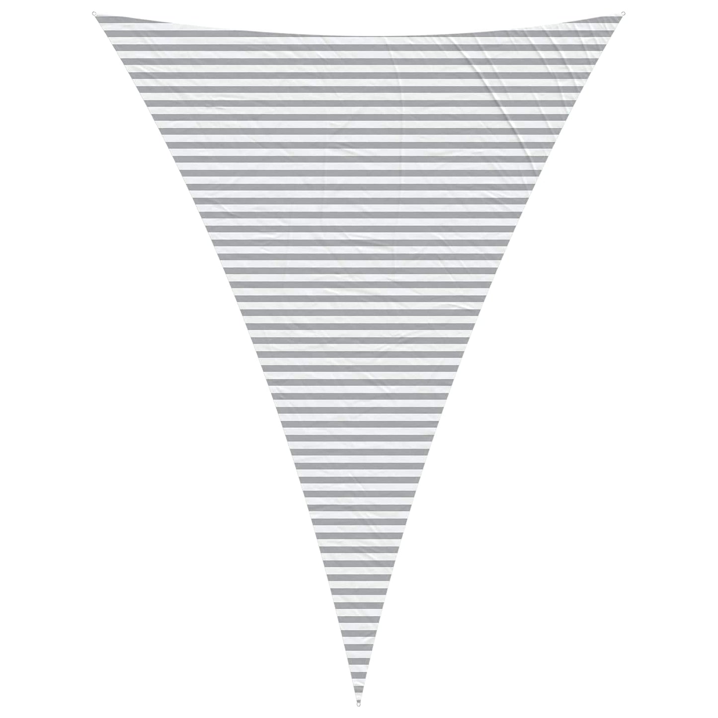 Sun Shade Sail Light Grey and White 5 x 7 x 7 m