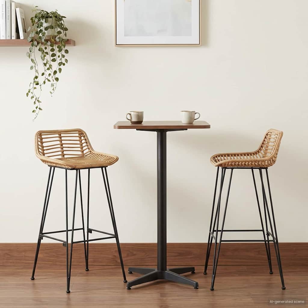 Bar Chair 44 x 46 x 91 cm Rod Iron Dia, 10mm