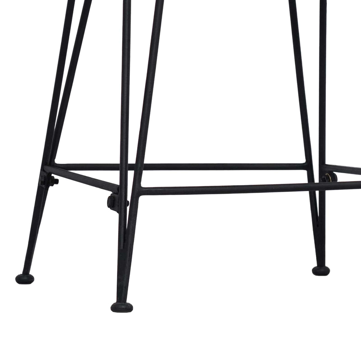 Bar Stool 2 pcs Black 44 x 54 x 96 cm Rattan and Steel