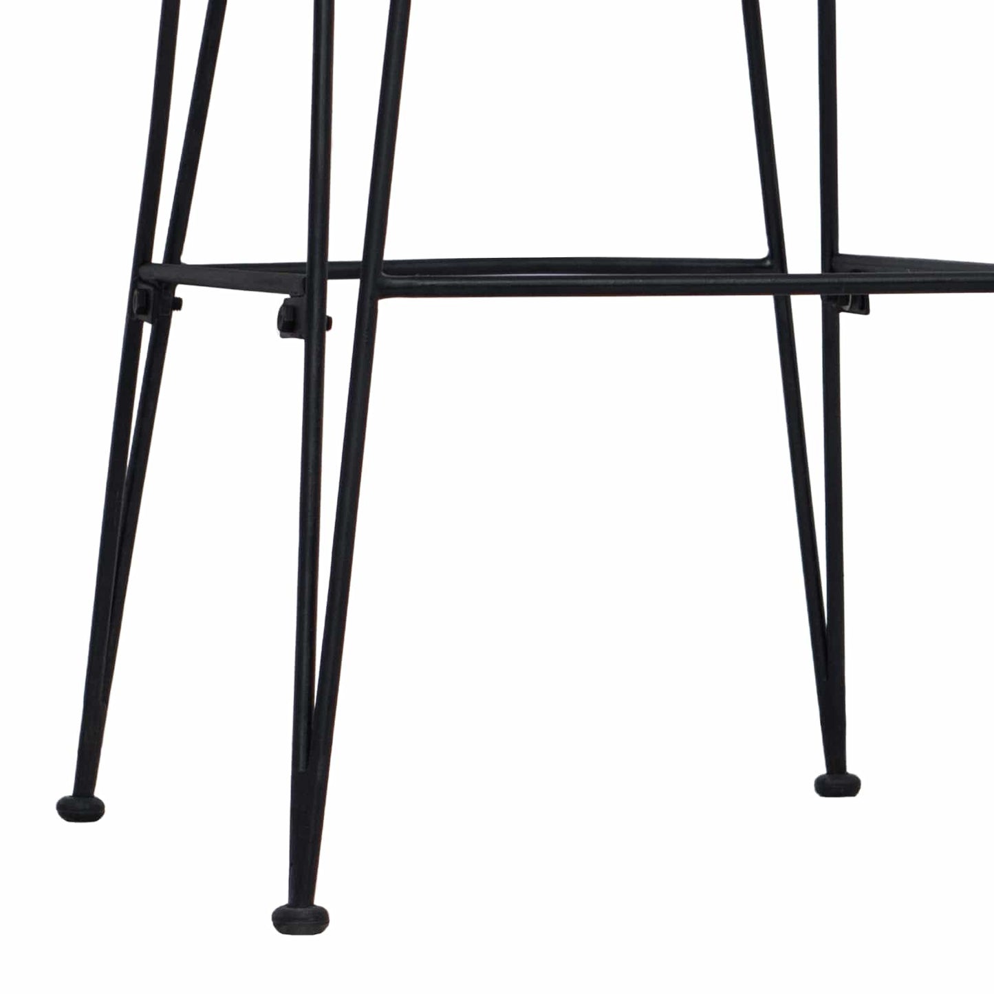 Bar Stool 2 pcs Black 44 x 55 x 109 cm Rattan and Steel