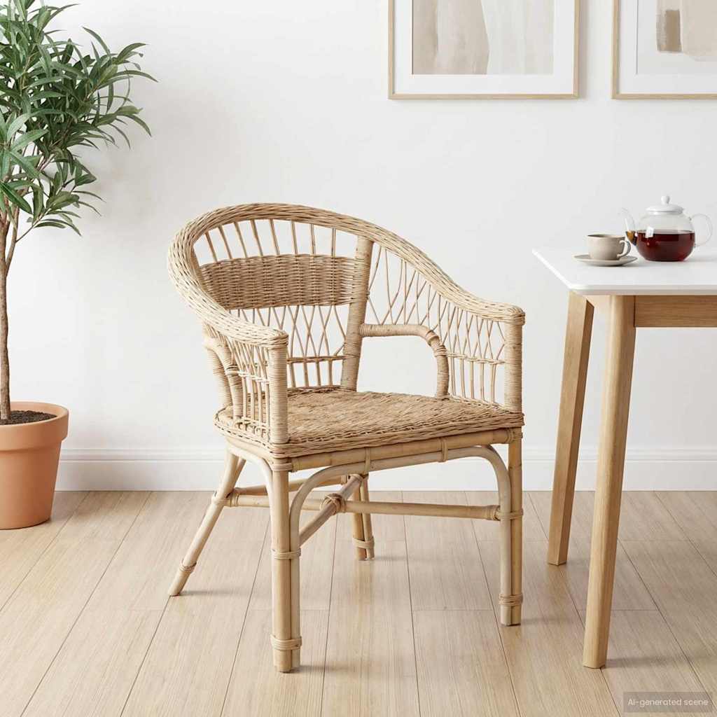 Stacking Chair Natural 60 x 60 x 81 cm Rattan