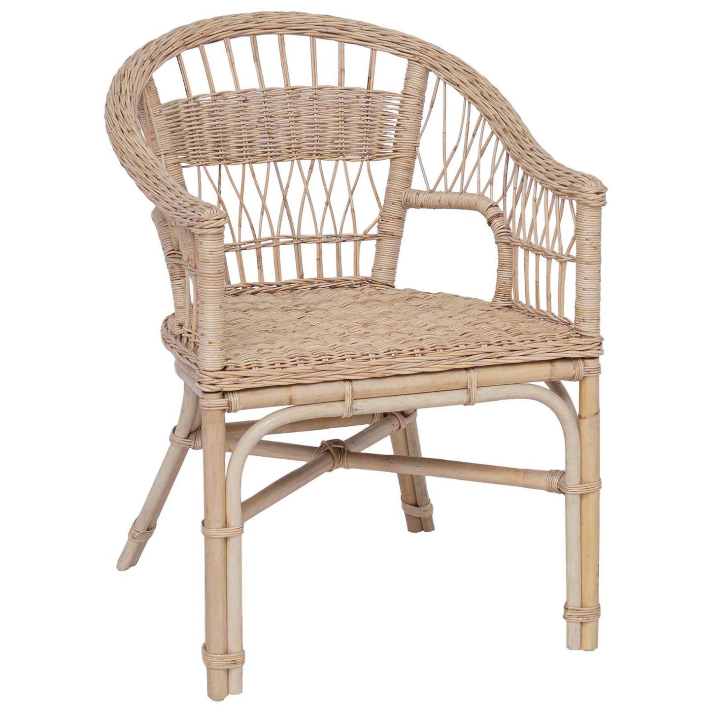 Stacking Chair Natural 60 x 60 x 81 cm Rattan