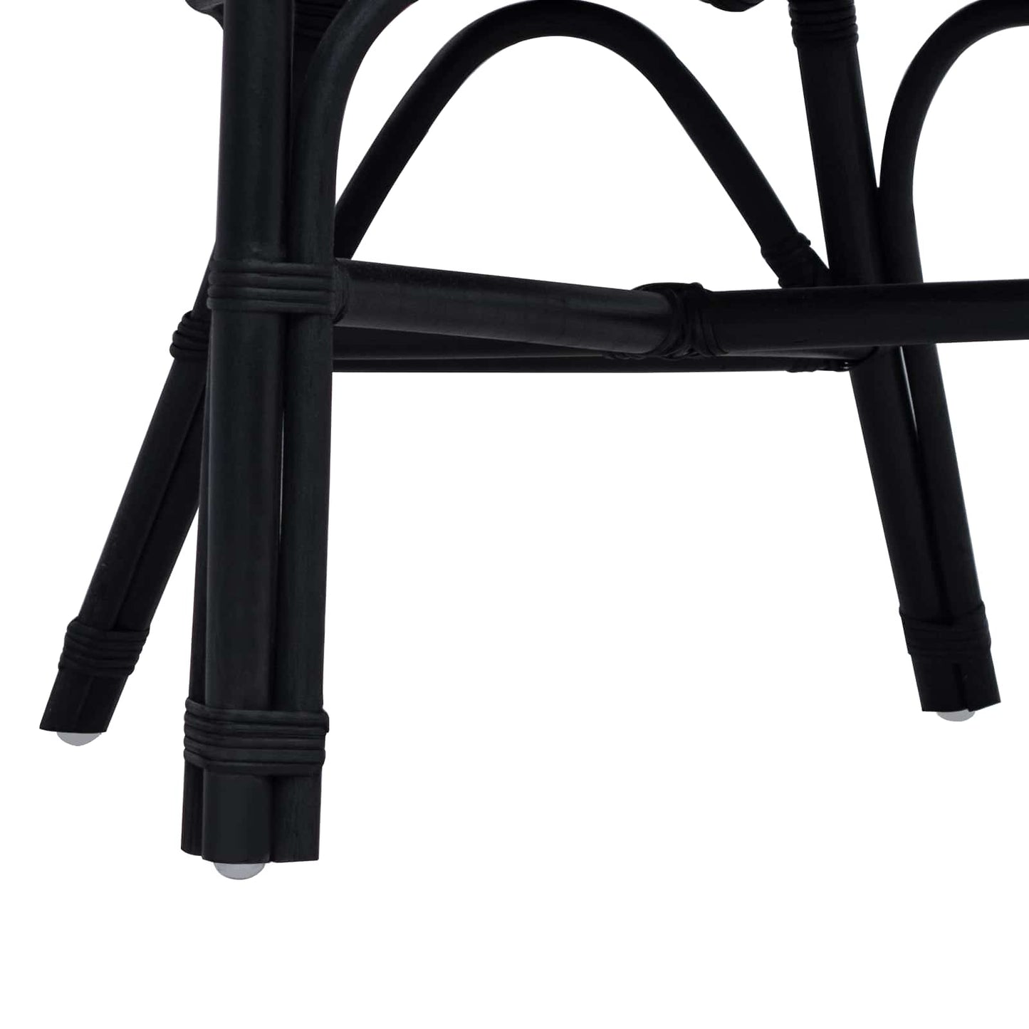 Stacking Chair Black 60 x 60 x 81 cm Rattan