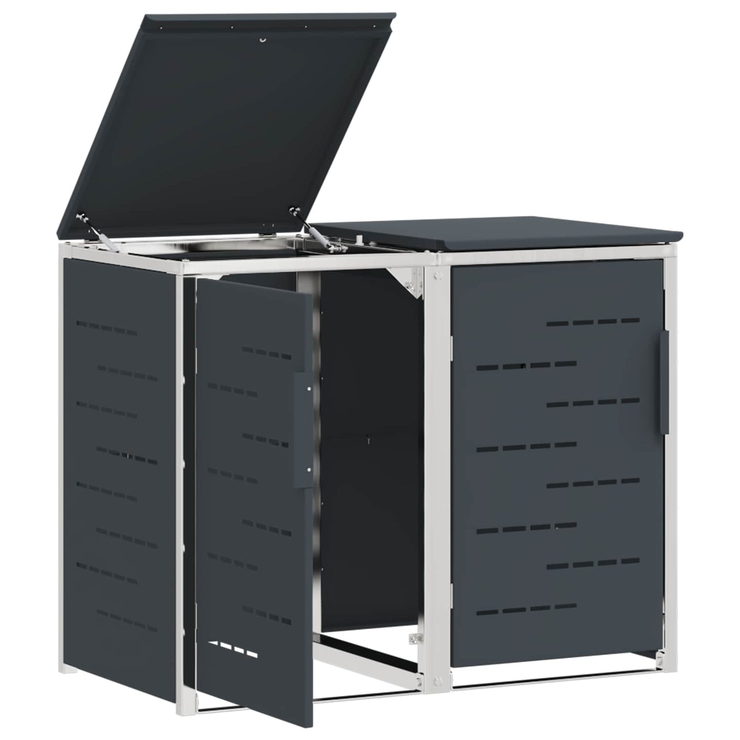 Wheelie Bin Storage Anthracite 138 x 77.5 x 112.5 cm