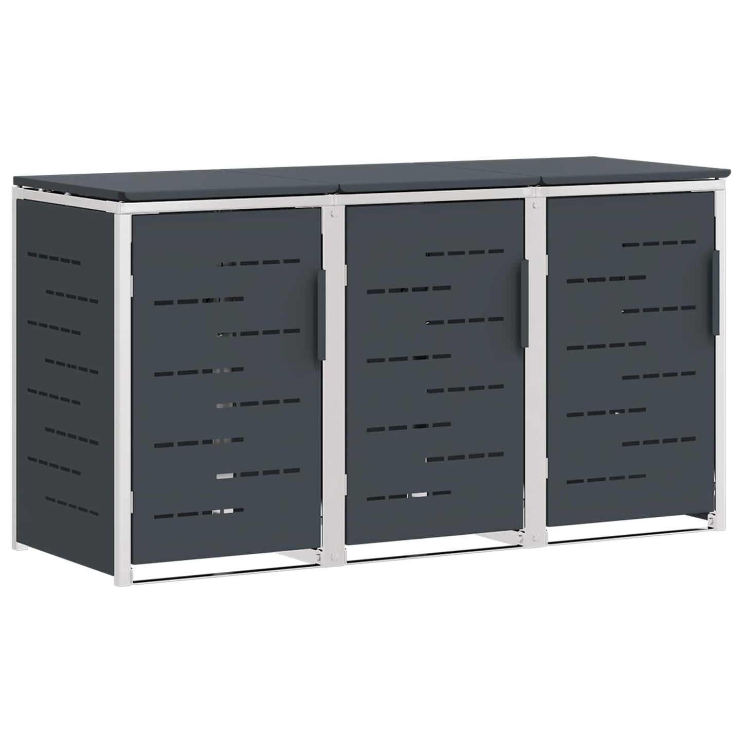 Wheelie Bin Storage Anthracite 207 x 77.5 x 112.5 cm