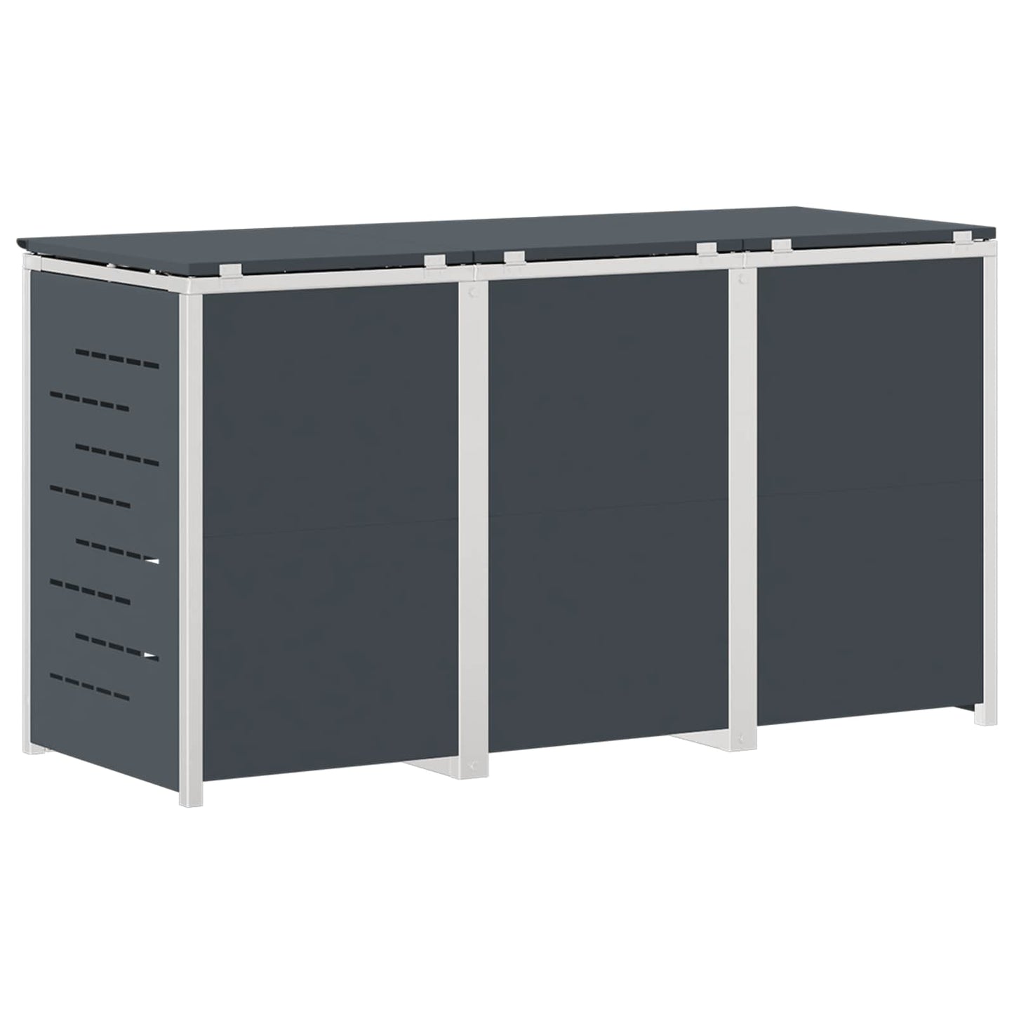 Wheelie Bin Storage Anthracite 207 x 77.5 x 112.5 cm