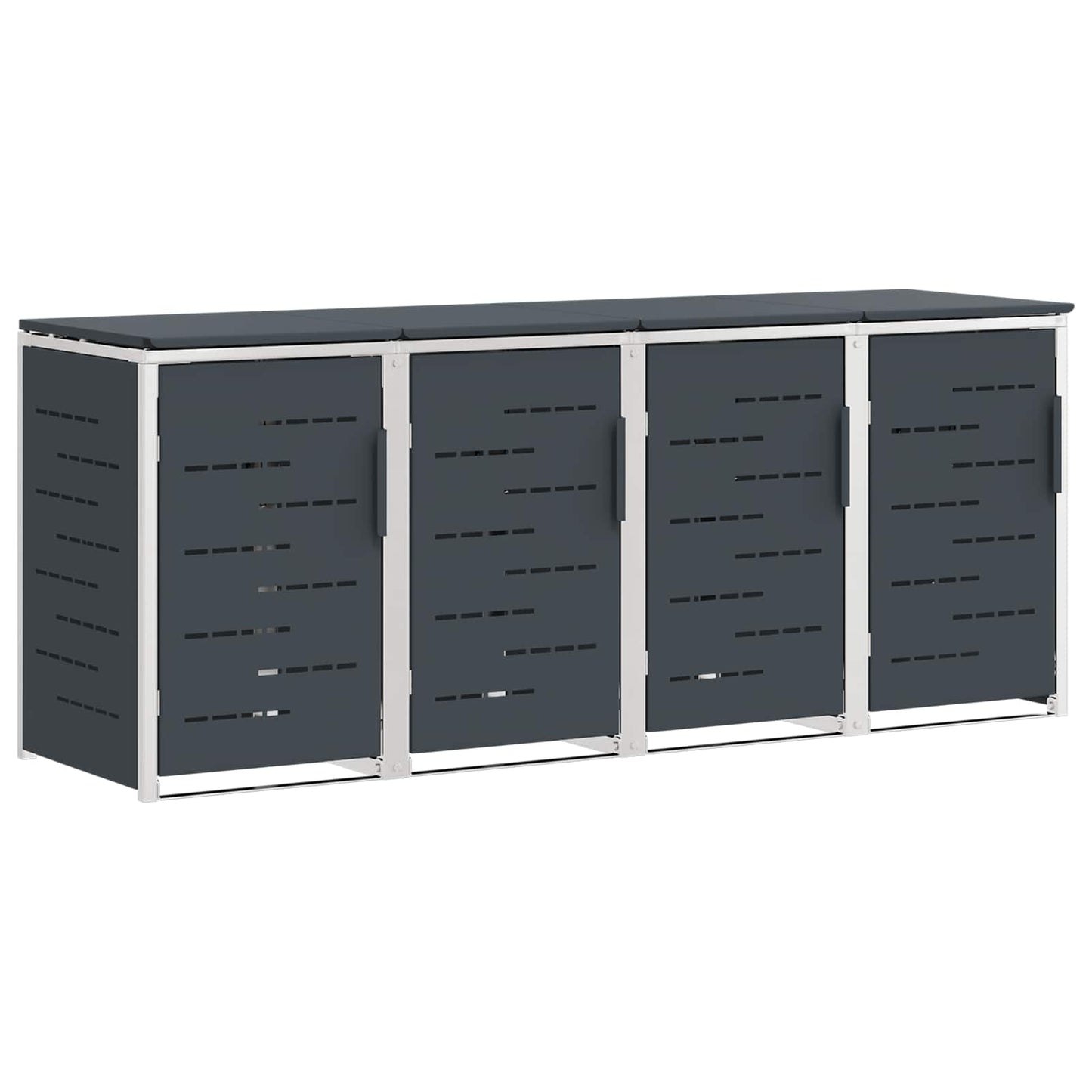 Wheelie Bin Storage Anthracite 276 x 77.5 x 112.5 cm