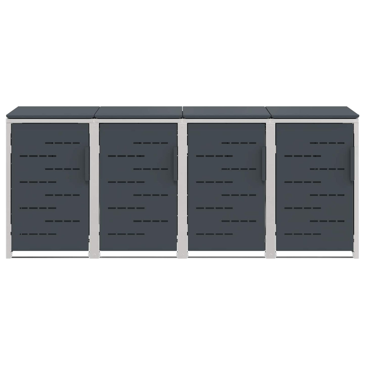 Wheelie Bin Storage Anthracite 276 x 77.5 x 112.5 cm