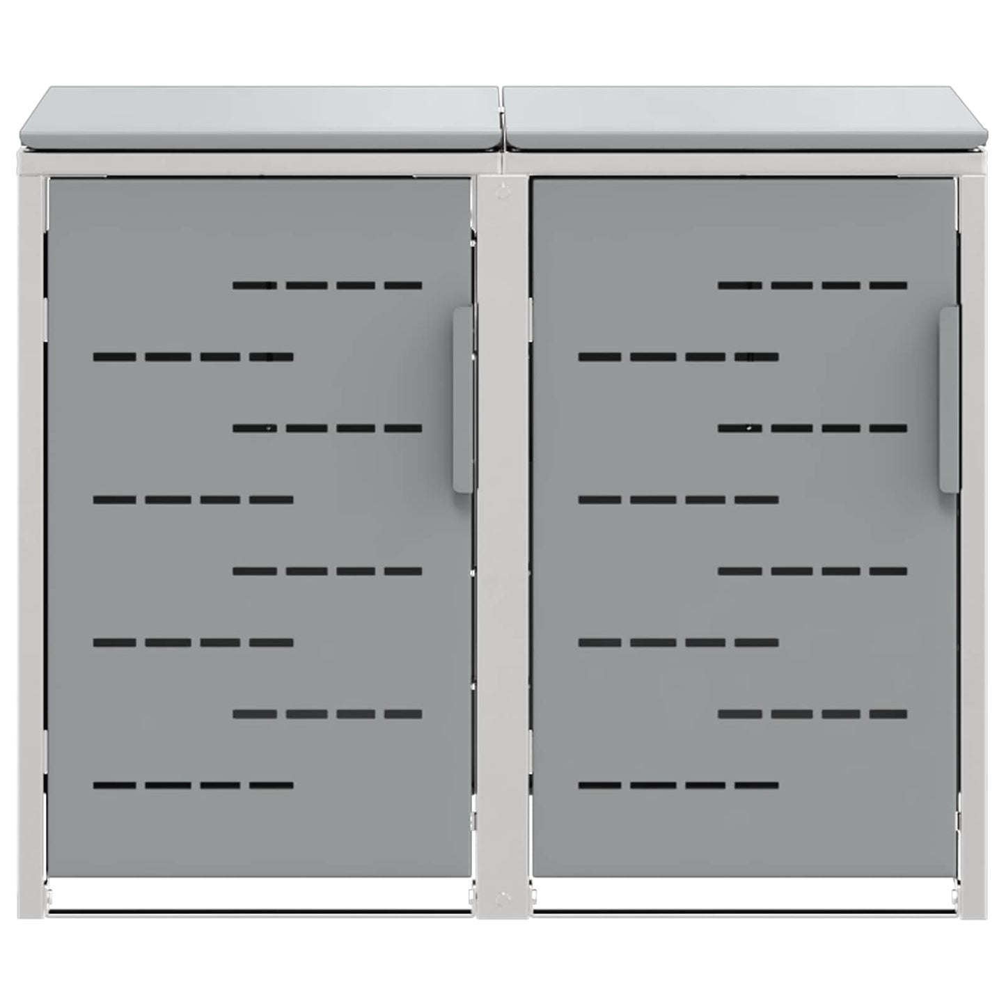 Wheelie Bin Storage Grey 138 x 77.5 x 112.5 cm Stainless Steel