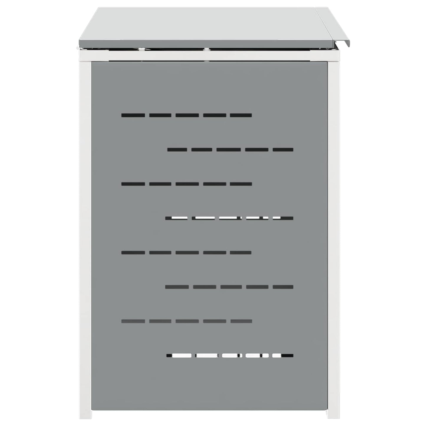 Wheelie Bin Storage Grey 138 x 77.5 x 112.5 cm Stainless Steel