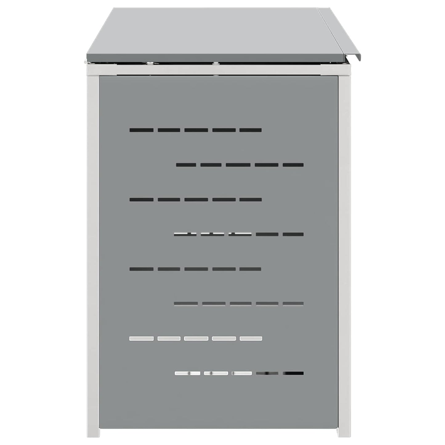 Wheelie Bin Storage Stainless Steel Grey