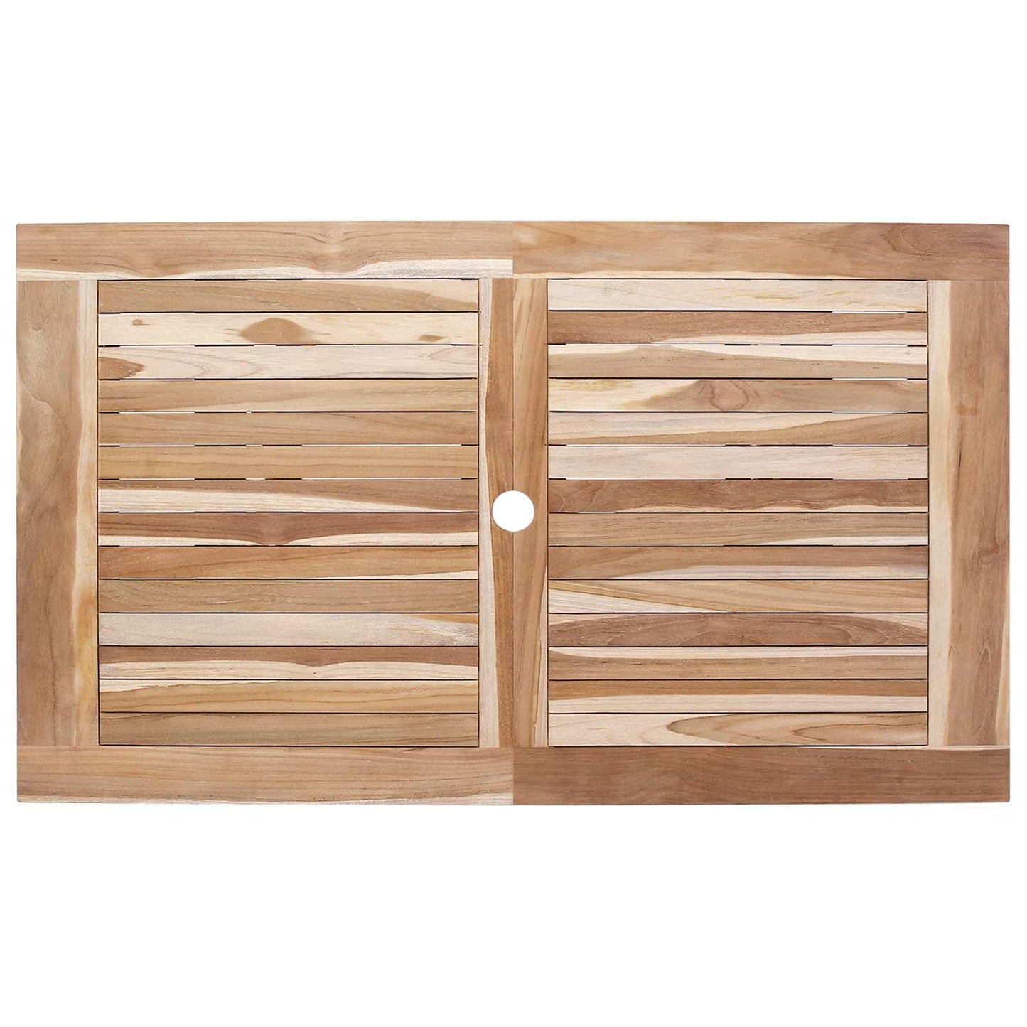 Garden Furniture Set 7 pcs Natural Solid Teak Wood