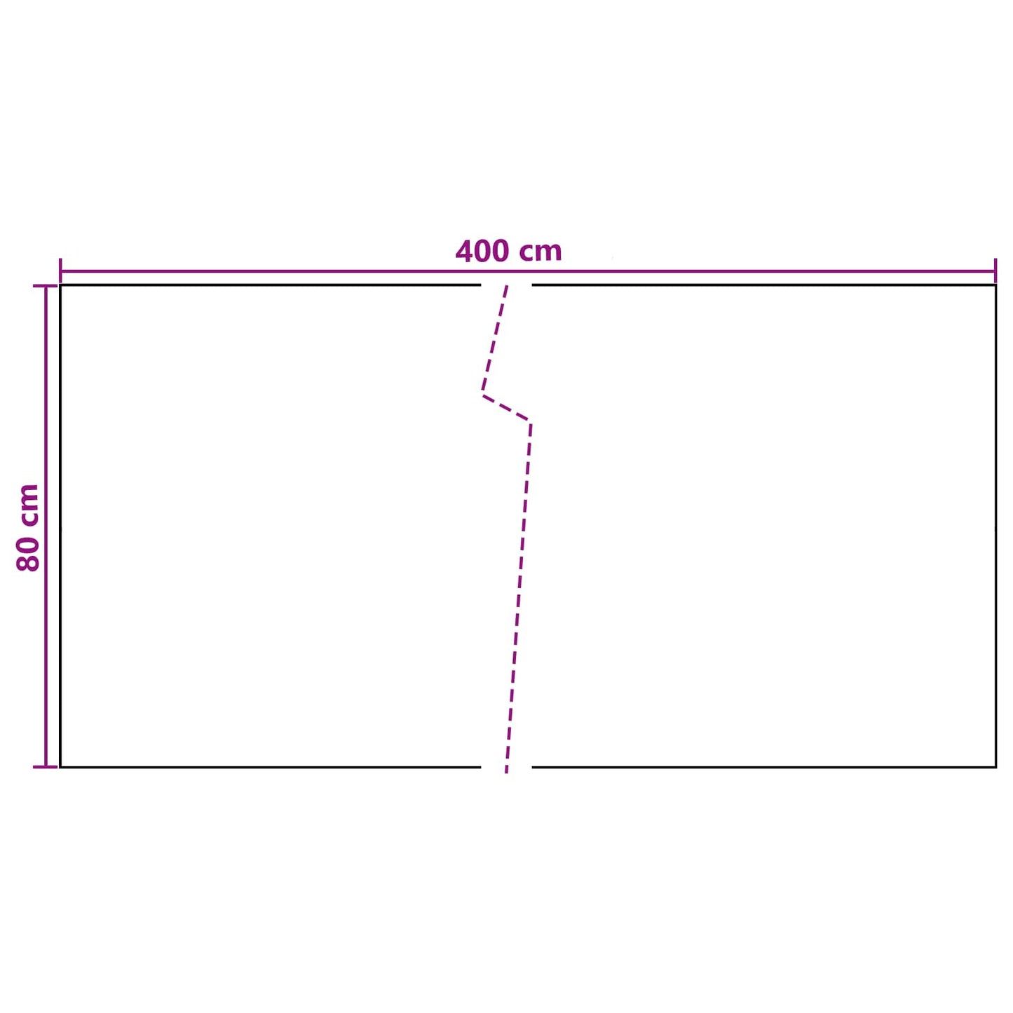 Balcony Screen Dark Grey 400 x 80 cm Poly Rattan