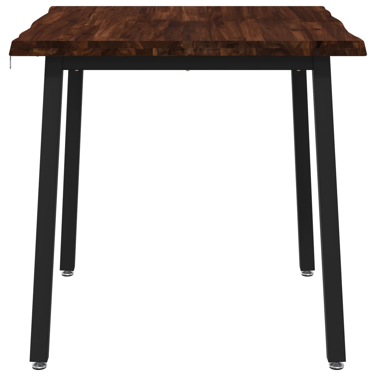 60 x 55 x 75 cm Solid Acacia Wood Dark Brown and Black