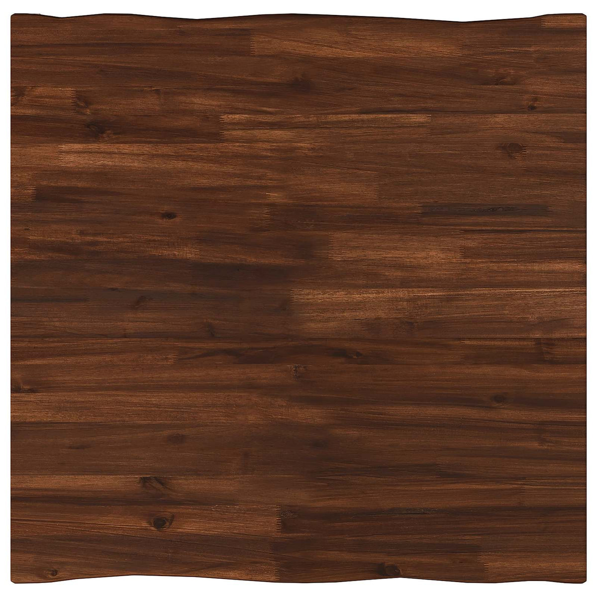 60 x 55 x 75 cm Solid Acacia Wood Dark Brown and White