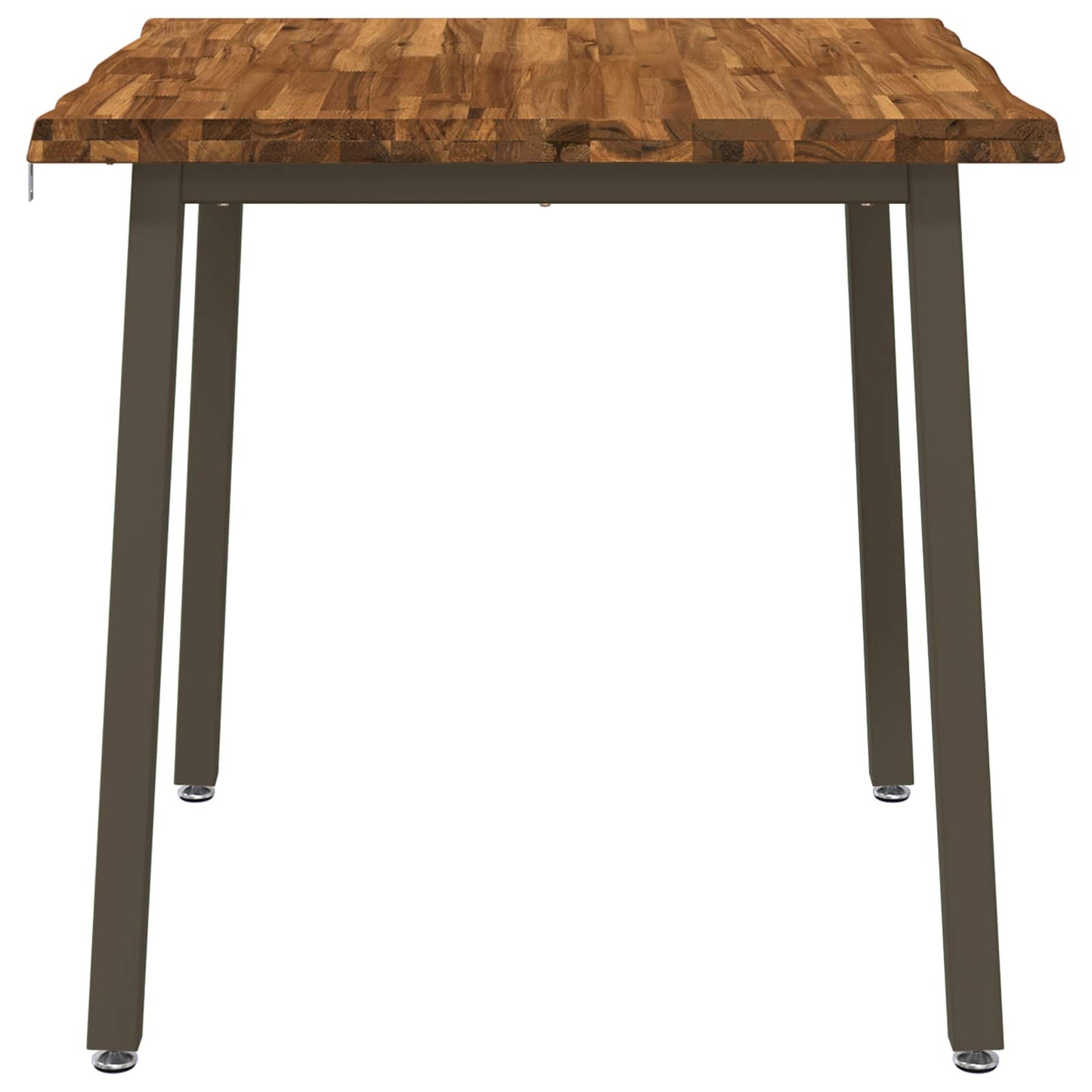 60 x 55 x 75 cm Solid Acacia Wood Natural and Coffee