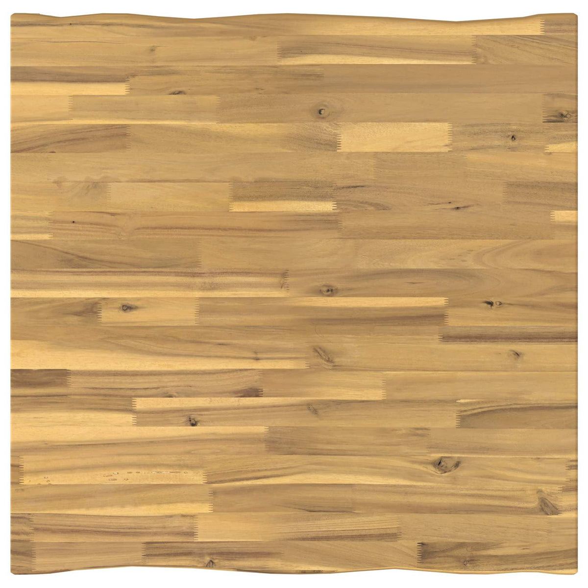 60 x 55 x 75 cm Solid Acacia Wood White and Black Rectangular