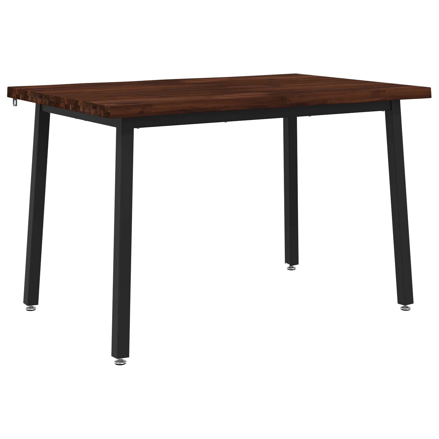 90 x 55 x 75 cm Solid Acacia Wood Dark Brown and Black