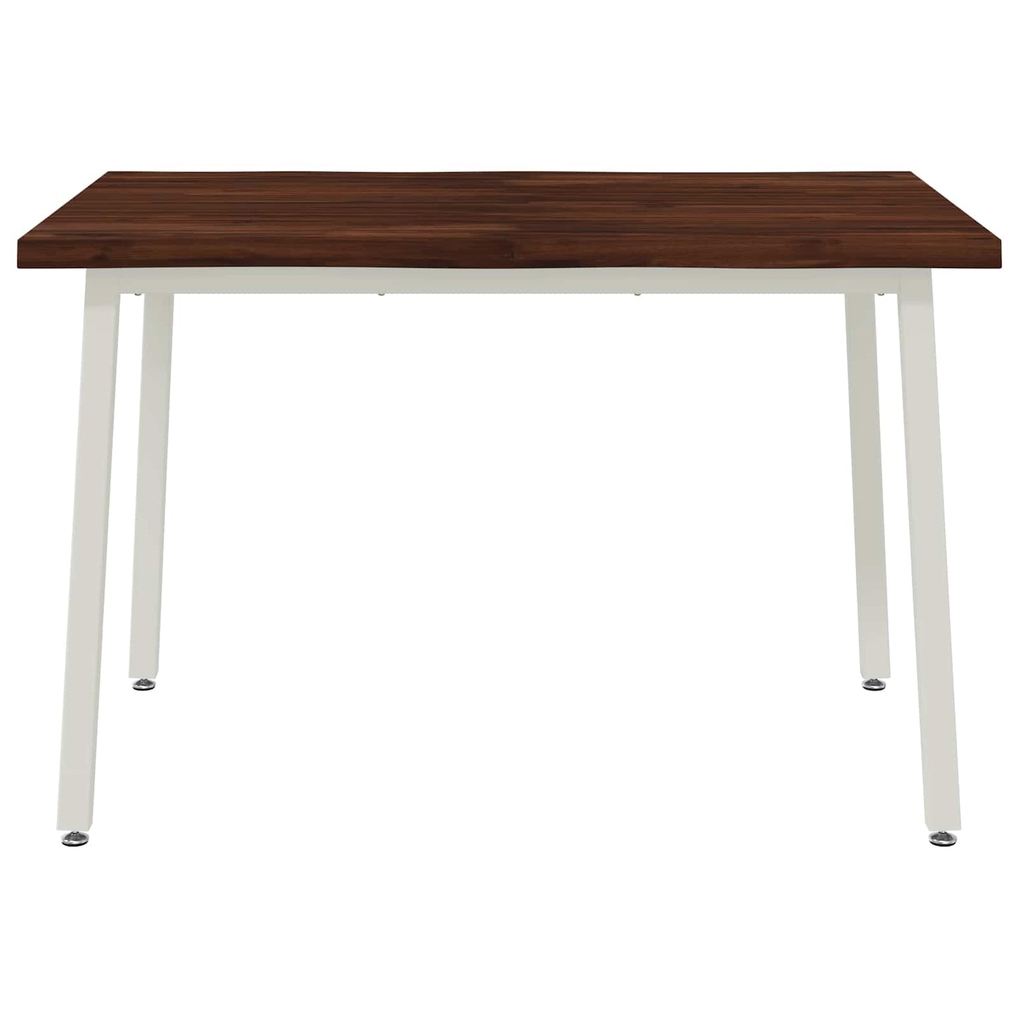 90 x 55 x 75 cm Solid Acacia Wood Dark Brown and White