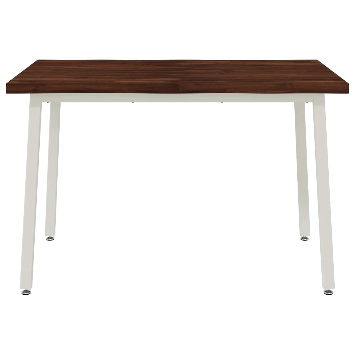 110 x 55 x 75 cm Solid Acacia Wood Dark Brown and White