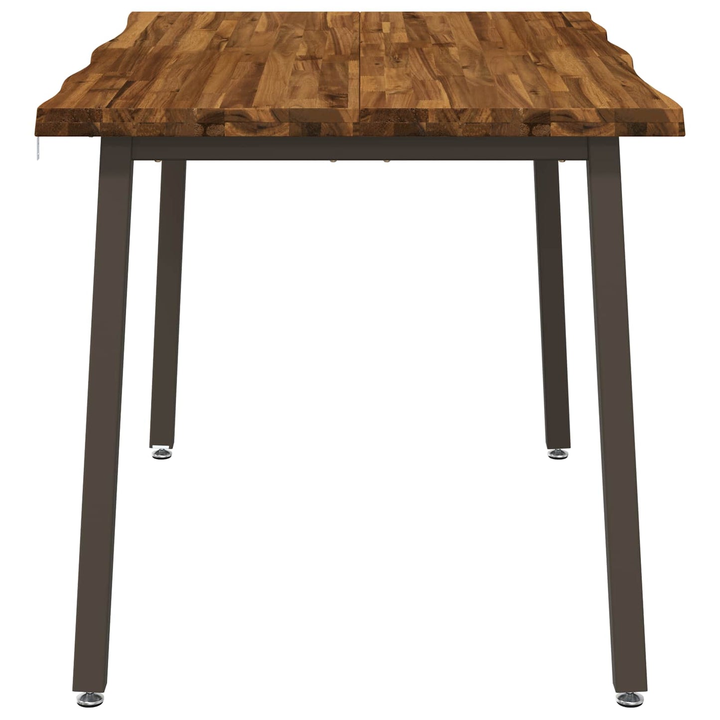 120 x 70 x 75 cm Solid Acacia Wood Natural and Coffee