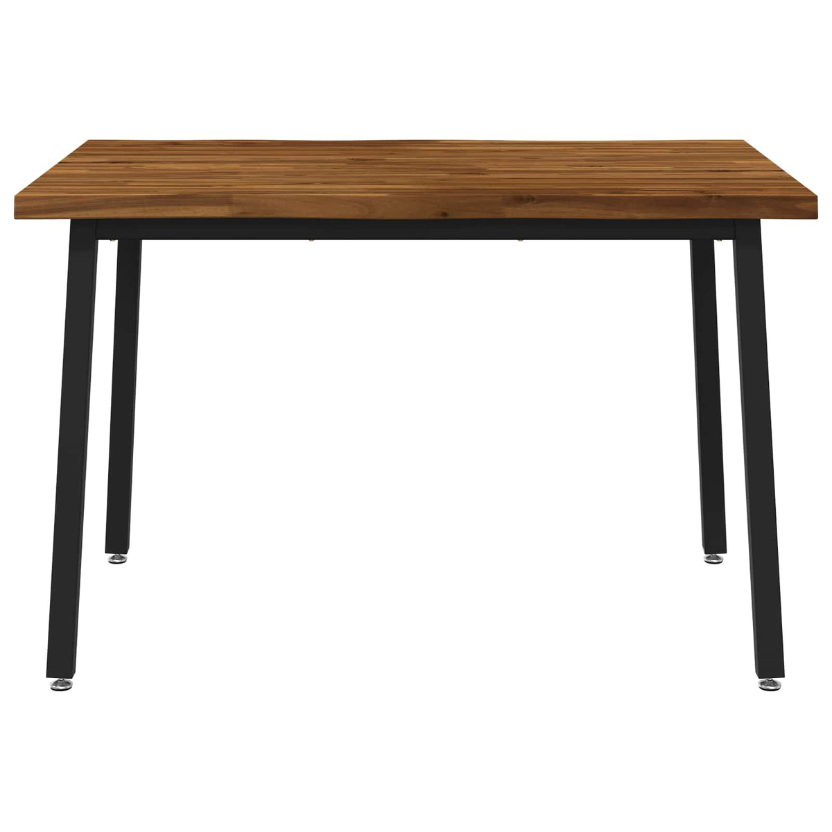 120 x 80 x 75 cm Solid Acacia Wood Natural and Black