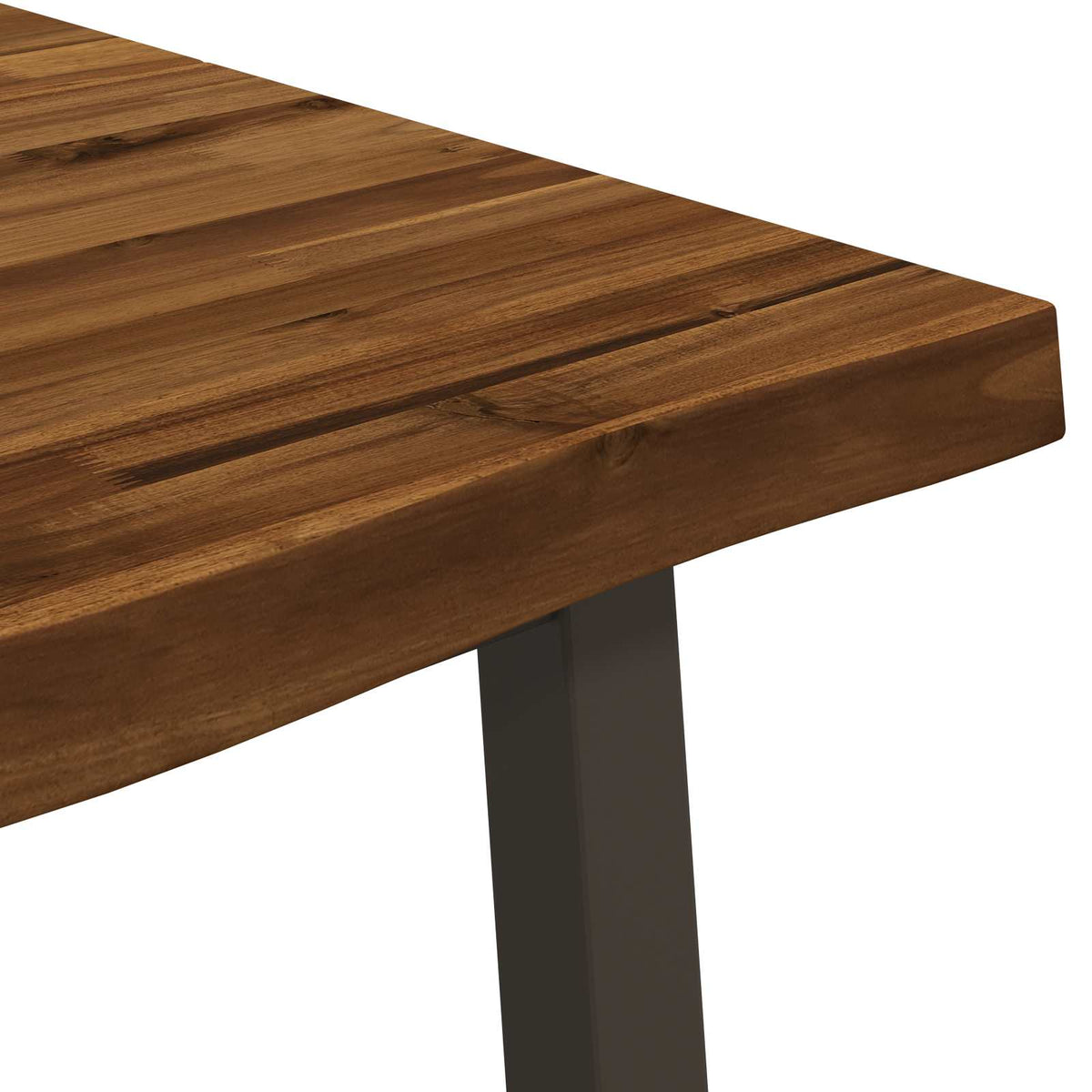 120 x 80 x 75 cm Solid Acacia Wood Natural and Coffee
