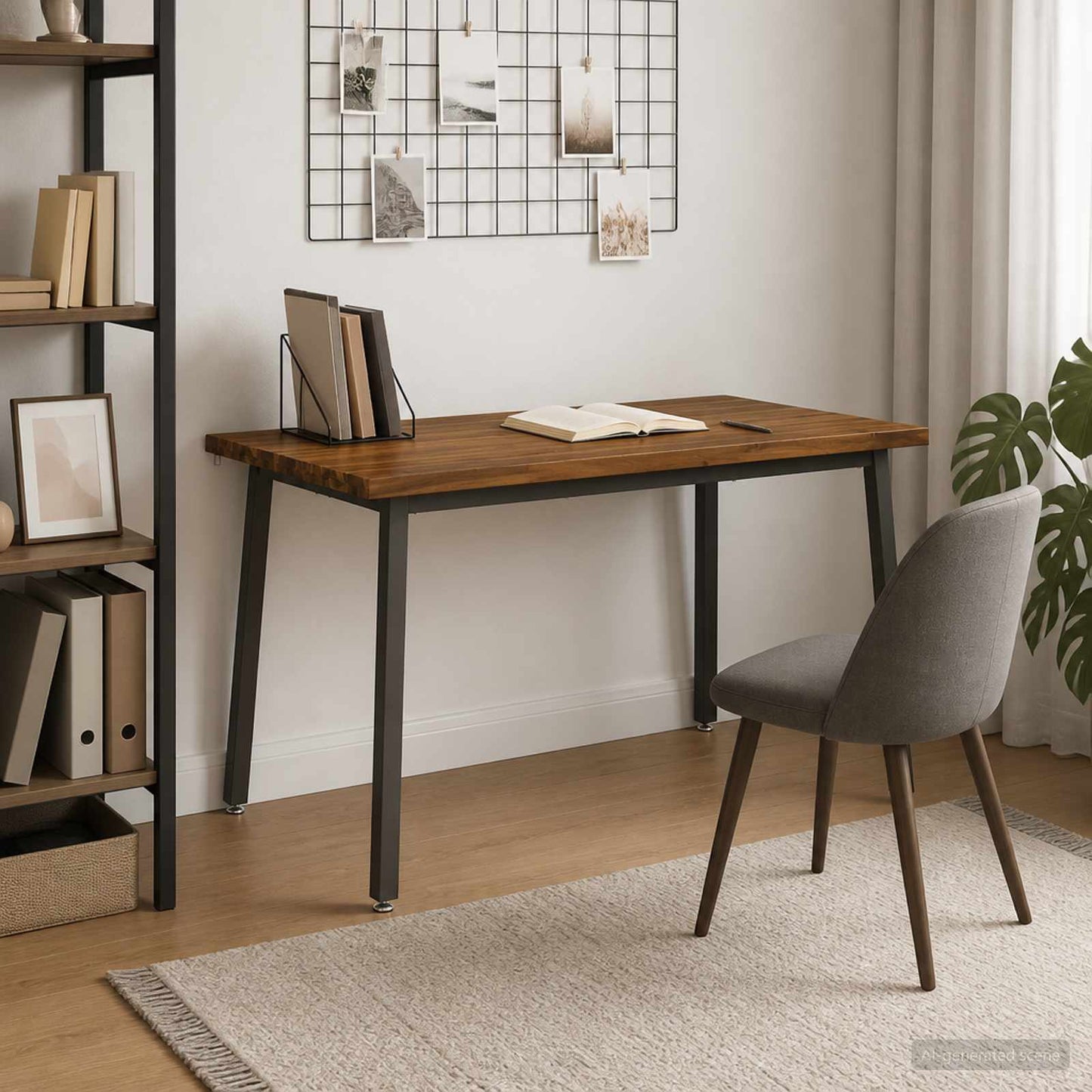 120 x 80 x 75 cm Solid Acacia Wood Natural and Coffee