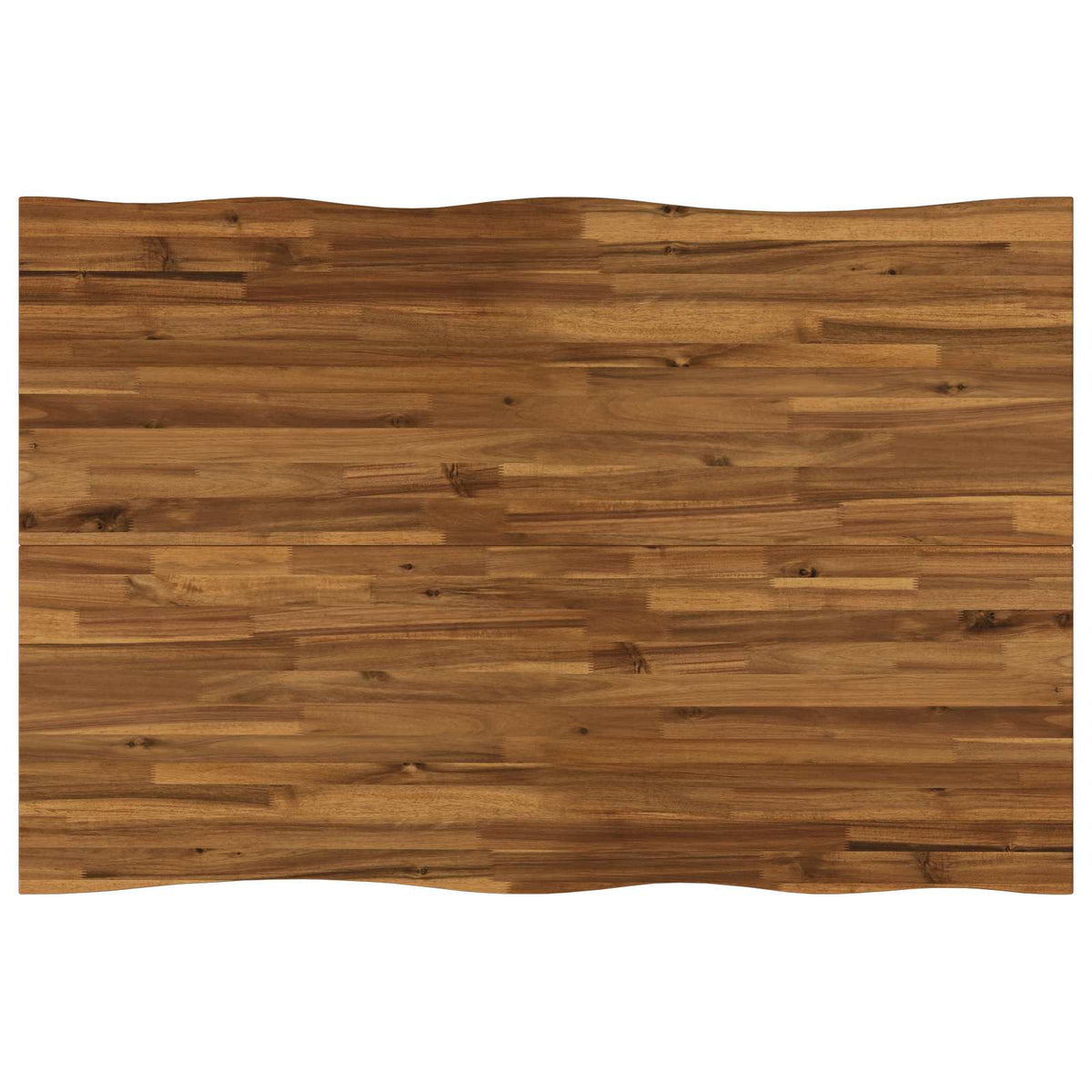 120 x 80 x 75 cm Solid Acacia Wood Natural and Coffee