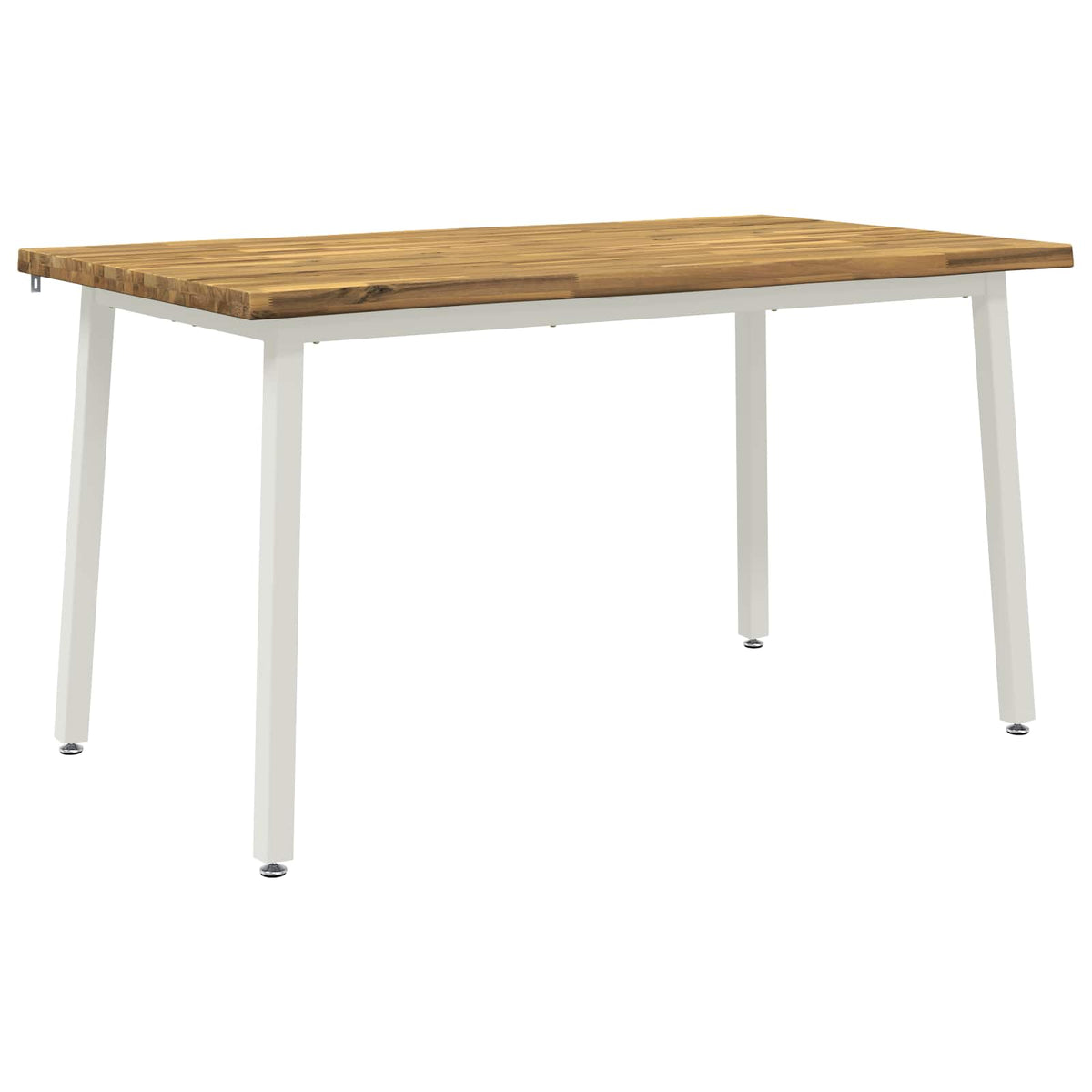 120 x 90 x 75 cm Solid Acacia Wood White Rectangular