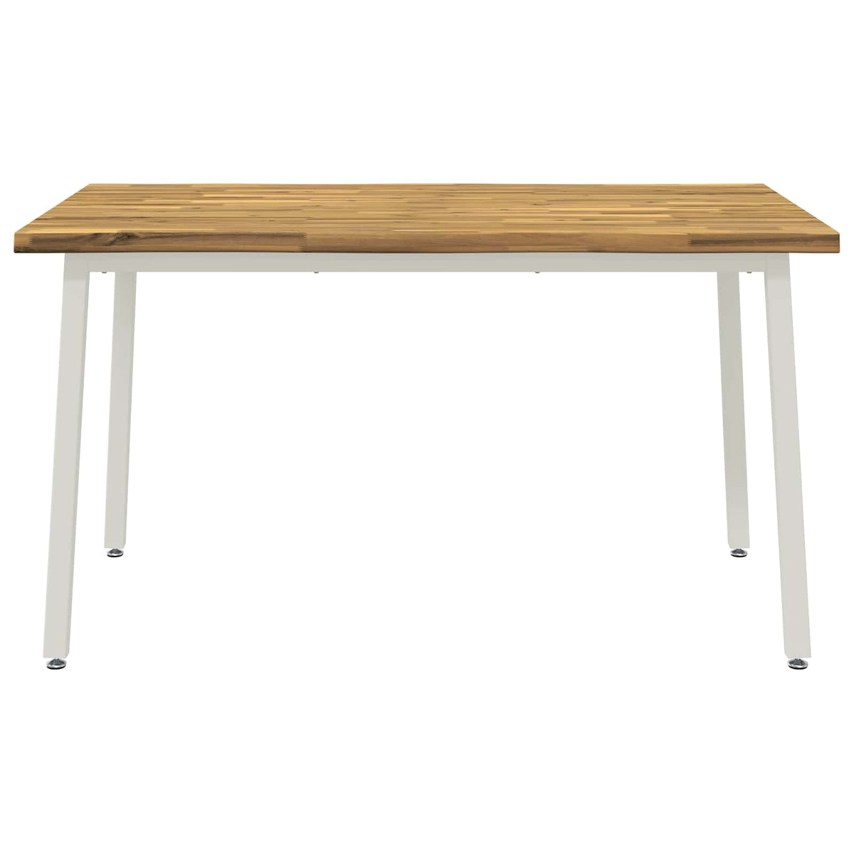 120 x 90 x 75 cm Solid Acacia Wood White Rectangular