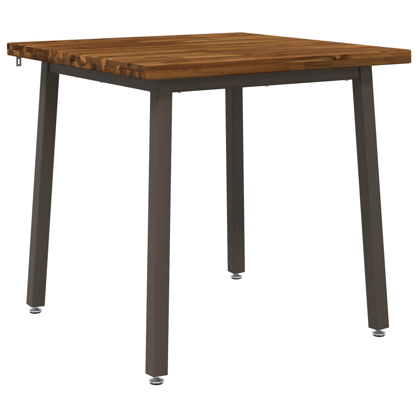 60 x 55 x 75 cm Solid Acacia Wood Natural and Coffee