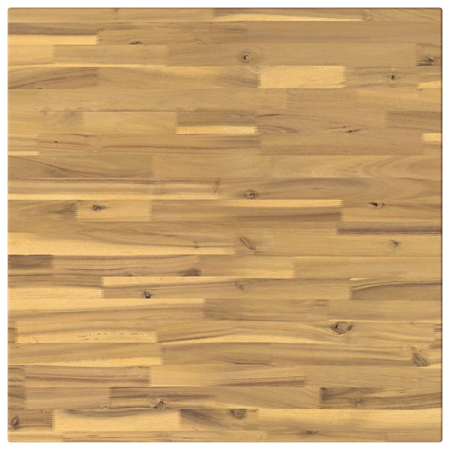 60 x 55 x 75 cm Solid Acacia Wood White Rectangular