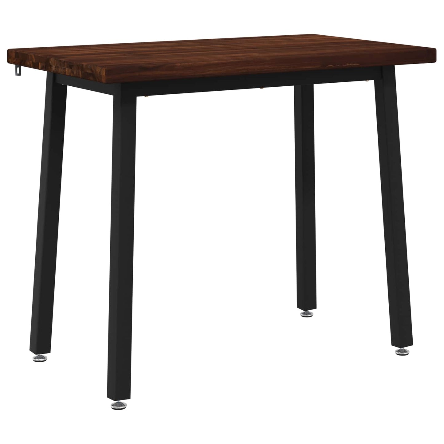90 x 55 x 75 cm Solid Acacia Wood Dark Brown and Black