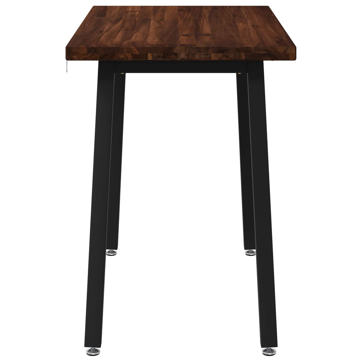 90 x 55 x 75 cm Solid Acacia Wood Dark Brown and Black