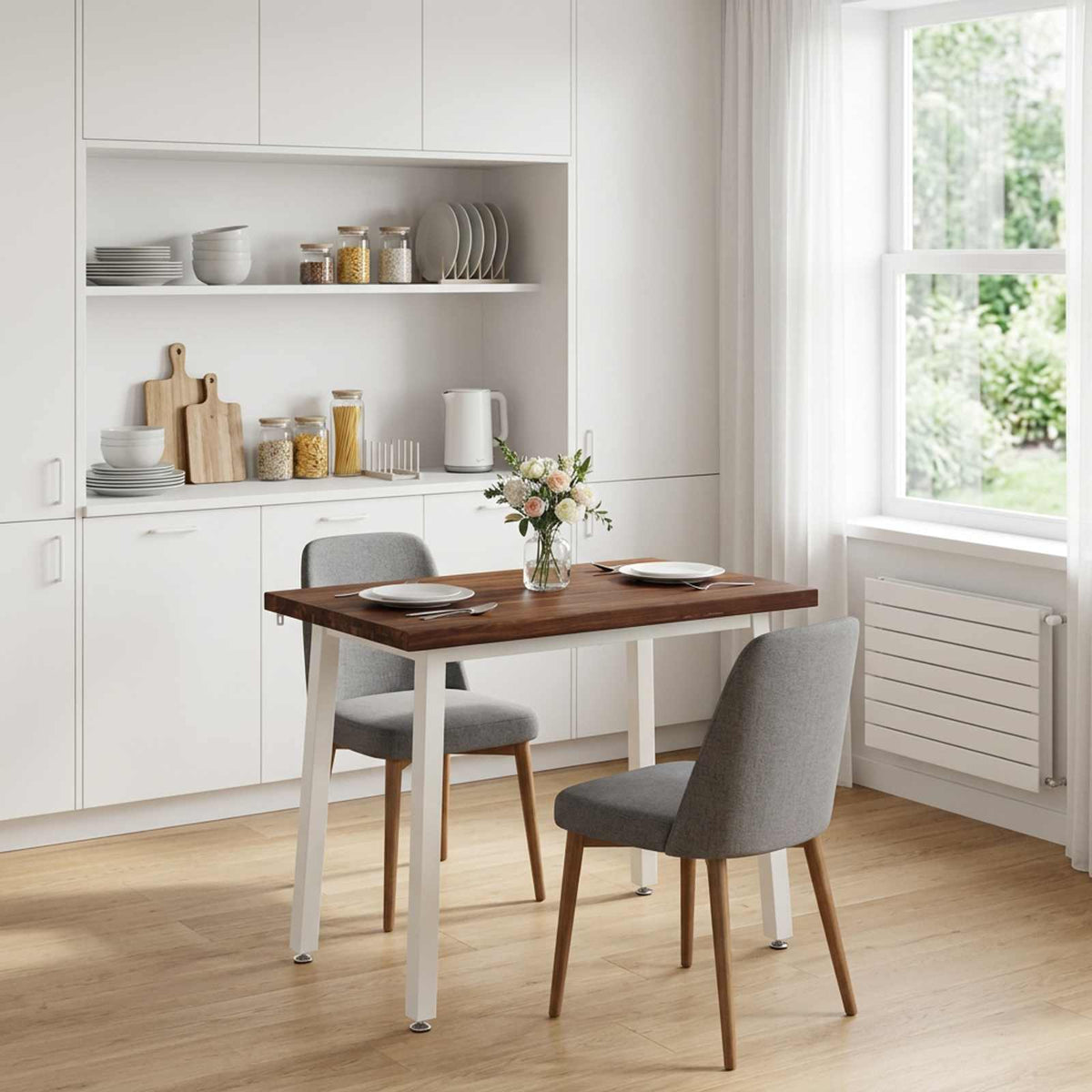 Square Dining Table 90 x 55 x 75 cm Solid Acacia Wood