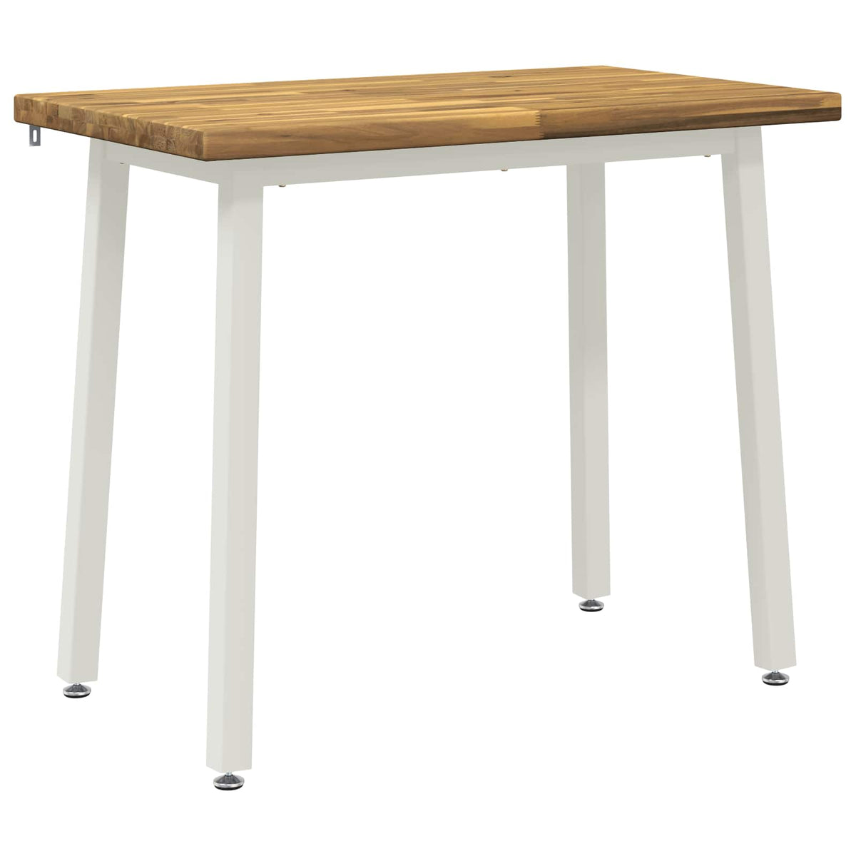 Square Dining Table 90 x 55 x 75 cm Solid Acacia Wood Whitewash