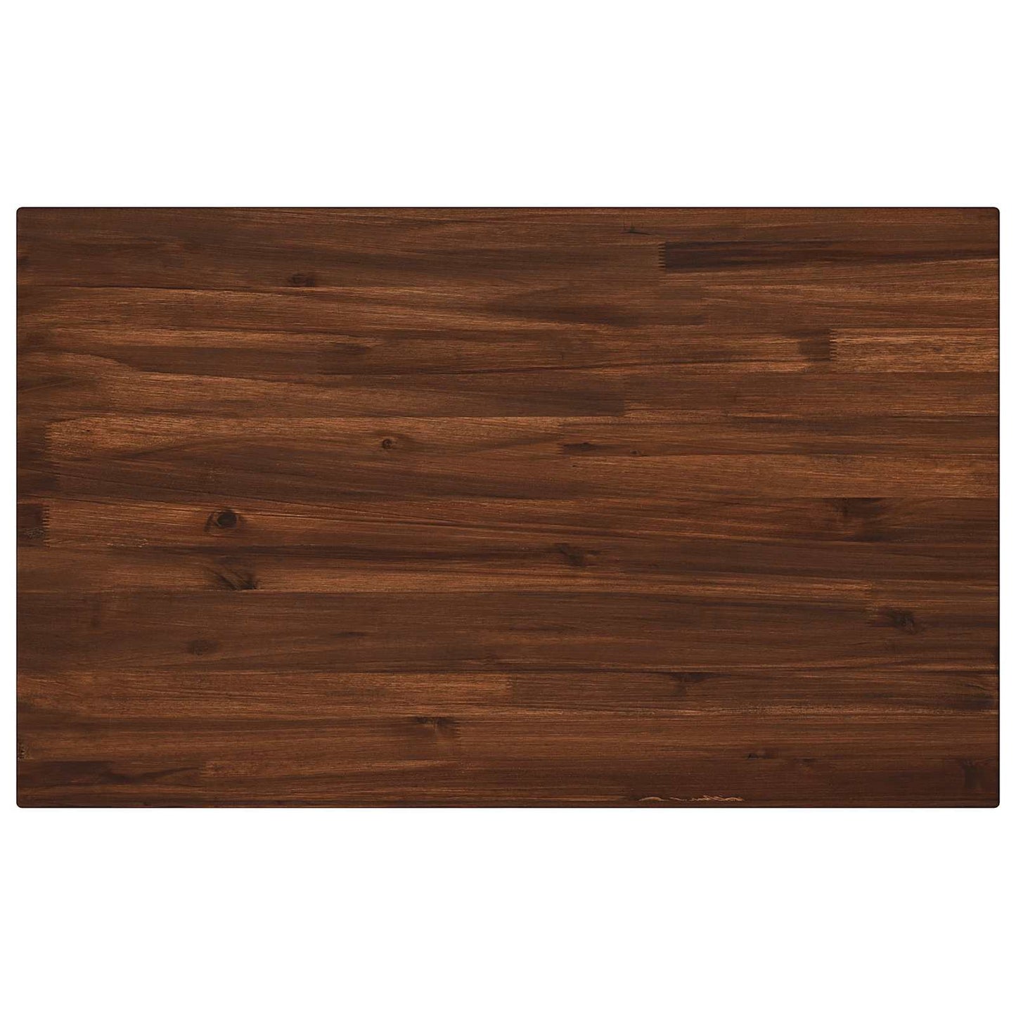 110 x 55 x 75 cm Solid Acacia Wood Dark Brown and Black