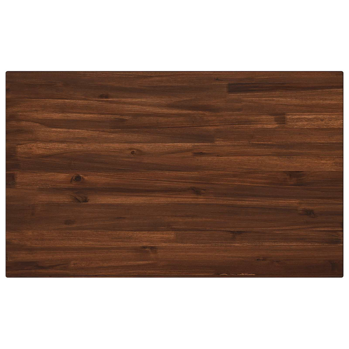 110 x 55 x 75 cm Solid Acacia Wood Dark Brown and White
