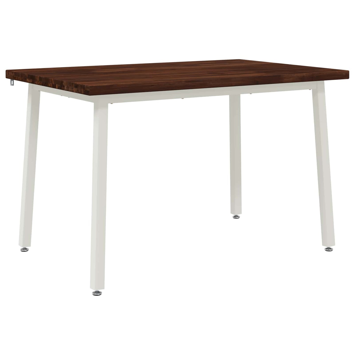120 x 70 x 75 cm Solid Acacia Wood Dark Brown and White