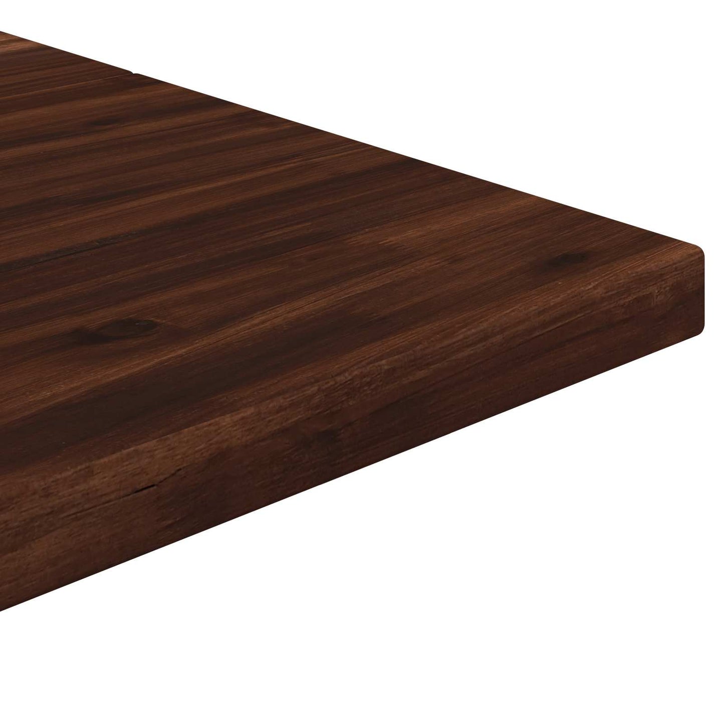 120 x 80 x 75 cm Solid Acacia Wood Dark Brown and Black
