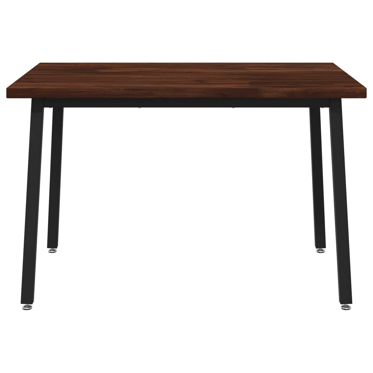 120 x 80 x 75 cm Solid Acacia Wood Dark Brown and Black