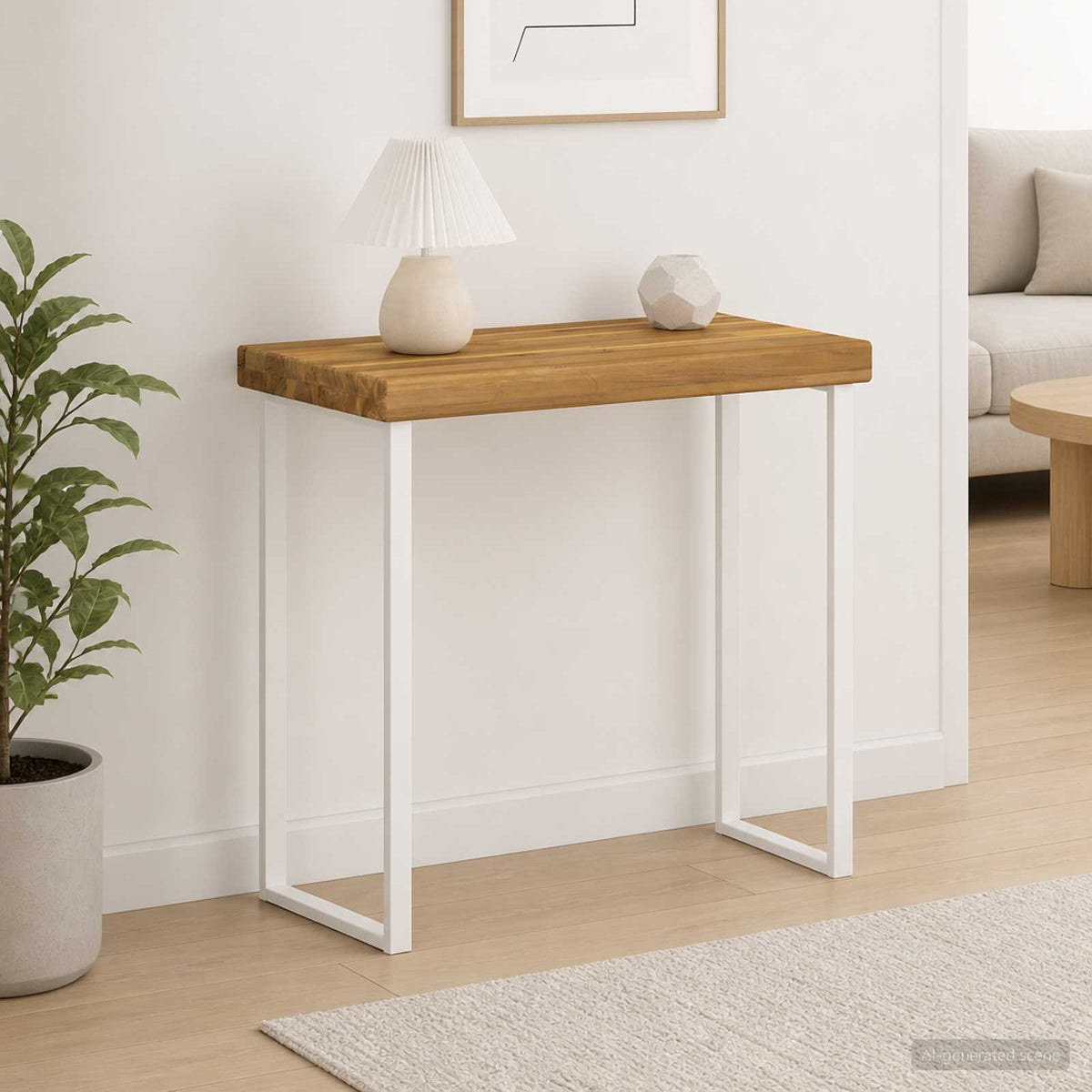Rectangular Table Top 50 x 30 x 3.5 cm Rectangular White